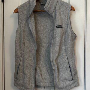 Columbia Fleece Vest - Light Gray (M)
